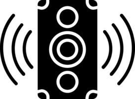 Sound Speaker Glyph Two Color Icon vector