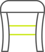 Stool Line Two Color Icon vector