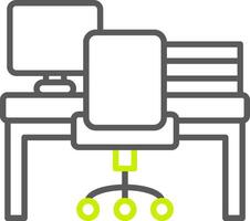 Workspace Line Two Color Icon vector