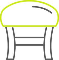 Stool Line Two Color Icon vector
