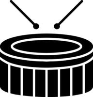 trampa tambor glifo dos color icono vector