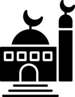 Mosque Glyph Two Color Icon vector