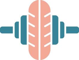 Crossfit Glyph Two Color Icon vector