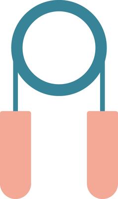 Hand Grip Glyph Two Color Icon