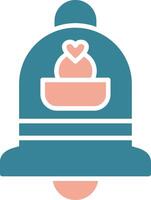 Bell Glyph Two Color Icon vector