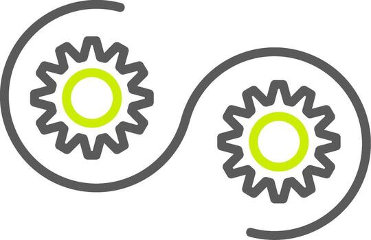 Devops Line Two Color Icon vector