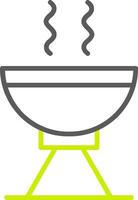 Grill Line Two Color Icon vector