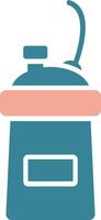 Protein Shake Glyph Two Color Icon vector