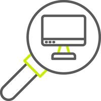 Audit Line Two Color Icon vector