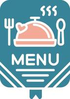 Menu Glyph Two Color Icon vector