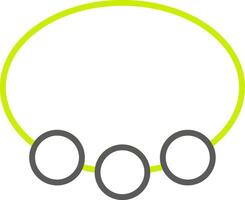Bangle Line Two Color Icon vector
