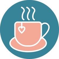 Mug Glyph Two Color Icon vector