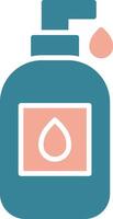 Liquid Soap Glyph Two Color Icon vector