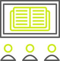 OnLine Two Color Learning Line Two Color Icon vector