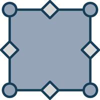 Nodes Line Filled Grey Icon vector
