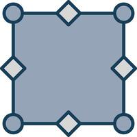 Nodes Line Filled Grey Icon vector