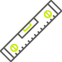 Spirit Level Line Two Color Icon vector