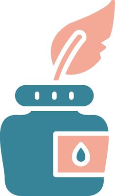 Ink Glyph Two Color Icon