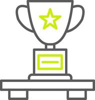 Trophy Line Two Color Icon vector