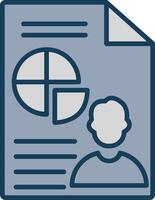 Presentation Line Filled Grey Icon vector