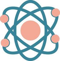 Atomic Glyph Two Color Icon vector