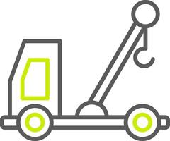 Lift Truck Line Two Color Icon vector