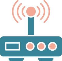 Modem Glyph Two Color Icon vector