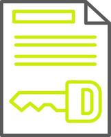 Document Line Two Color Icon vector