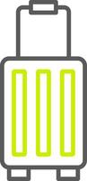 Suitcase Line Two Color Icon vector