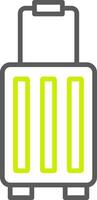 Suitcase Line Two Color Icon vector