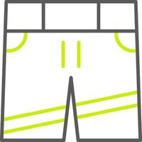 Shorts Line Two Color Icon vector