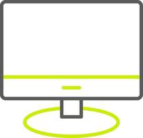 Lcd Line Two Color Icon vector