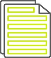 File Line Two Color Icon vector