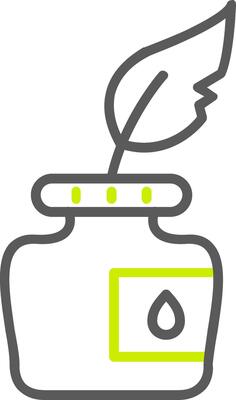 Ink Line Two Color Icon