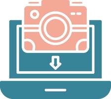 Pictures Glyph Two Color Icon vector