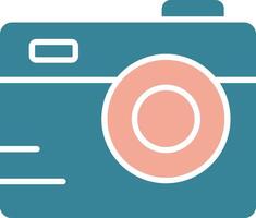 Camera Glyph Two Color Icon vector