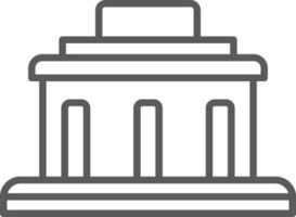 Museum Line Two Color Icon vector