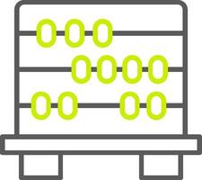 Abacus Line Two Color Icon vector