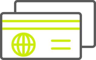 Electronic Payments Line Two Color Icon vector