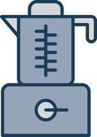 Mixer Blender Line Filled Grey Icon vector