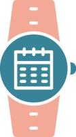 Calendar Glyph Two Color Icon vector