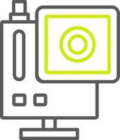 Gopro Line Two Color Icon vector