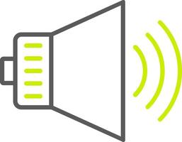 Audio Line Two Color Icon vector