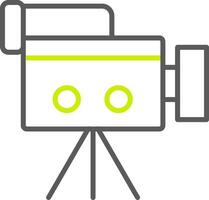 Camera Line Two Color Icon vector