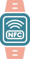 Nfc Glyph Two Color Icon vector
