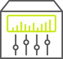 Sound Mixer Line Two Color Icon vector