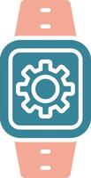Settings Glyph Two Color Icon vector