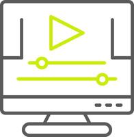Animation Line Two Color Icon vector