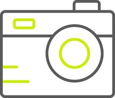 Camera Line Two Color Icon vector