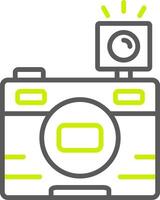 Photo Line Two Color Icon vector